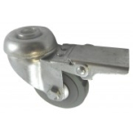 50mm 50Kg LD Grey Swivel and Braked 10mm Bolt Ho